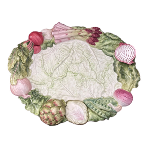 Vintage Fitz and Floyd French Market Ceramic Platter