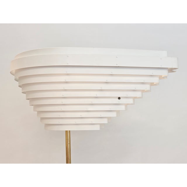 Black Vintage Angel Wing A805 Floor Lamp by Alvar Aalto for Valaisinpaja, Finland, 1980s For Sale - Image 8 of 12