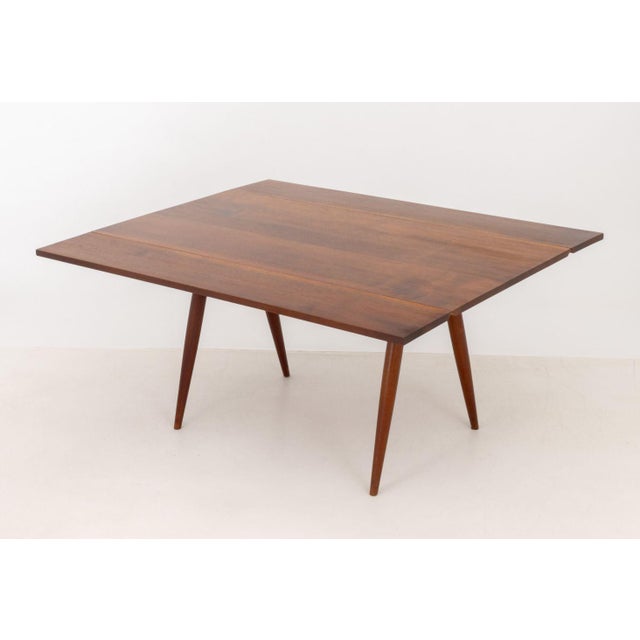 George Nakashima Walnut Drop Leaf Table, 1962 For Sale - Image 11 of 13