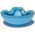 Mid 20th Century Vintage Barbini Murano Sky Blue Gold Flecks Control Bubbles Vintage Italian Art Glass Bowl Ashtray For Sale - Image 5 of 7