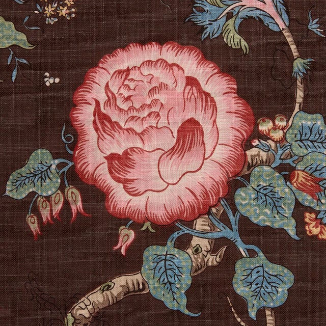 Contemporary SAMPLE - Schumacher Josephine Fabric In Cinnabar For Sale - Image 3 of 4