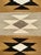 Tan Vintage Native American Navajo Chinle Revival Rug, Wool and Cotton, Banded Geometric Pattern, 4x5 For Sale - Image 8 of 9