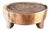 Raw Acacia Low Round Coffee Table For Sale