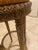 Wood Swivel Bar Stool With Distressed Finish For Sale - Image 7 of 7