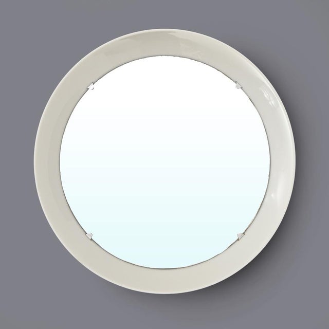 Mid-Century Modern Round Mirror by Gino Colombini for Kartell, 1960s For Sale - Image 3 of 16