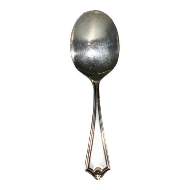Vintage Sterling Silver Traditional Style Child's Spoon For Sale