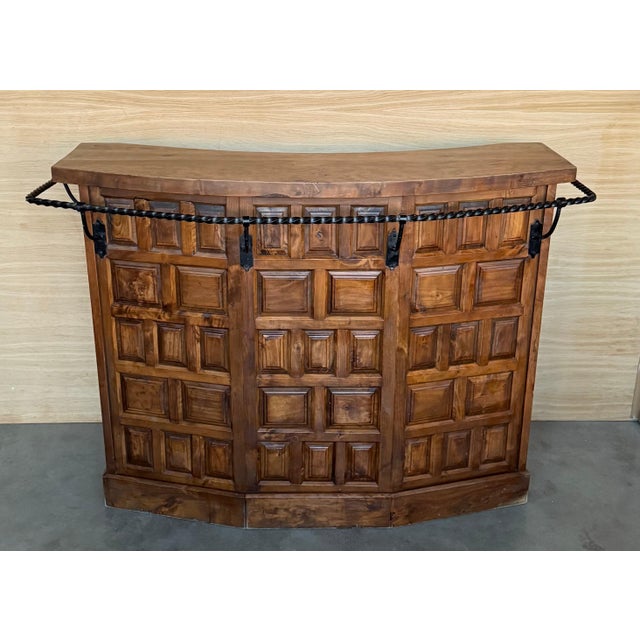 Spanish Carved Walnut Draper’s Counter, Castilian Revival, 1930s For Sale - Image 17 of 18