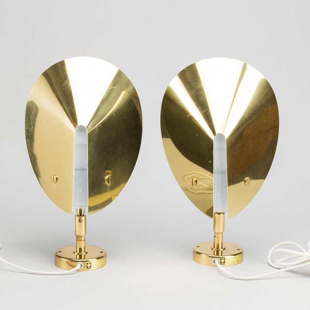 Swedish Wall Lights in Brass by Aneta, 1970s For Sale - Image 11 of 11