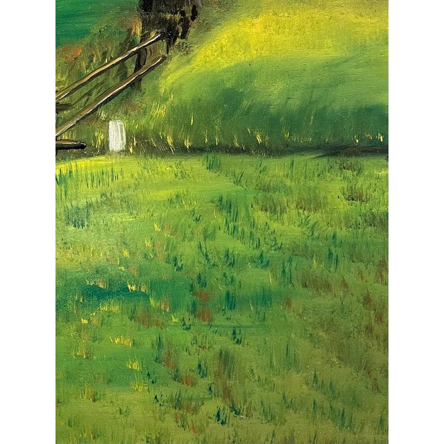 G. Schneider, Rural Landscape, Oil on Board, 1925, Framed For Sale - Image 4 of 14