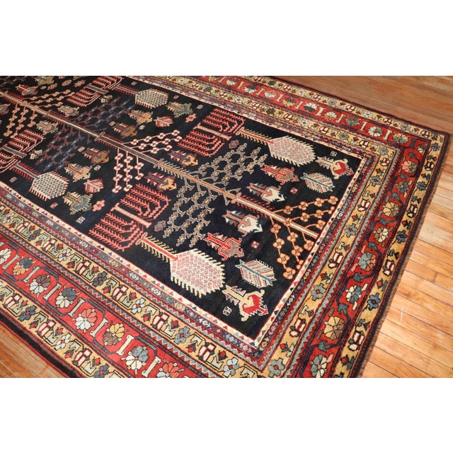 Kurd Bakhtiari Corridor WIllow Tree Antique Runner - 6'4" x 16' For Sale - Image 9 of 12