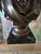 A true museum quality antique bronze sculpture ( guaranteed over 100 years old original cast bronze ) titled R Wagner....