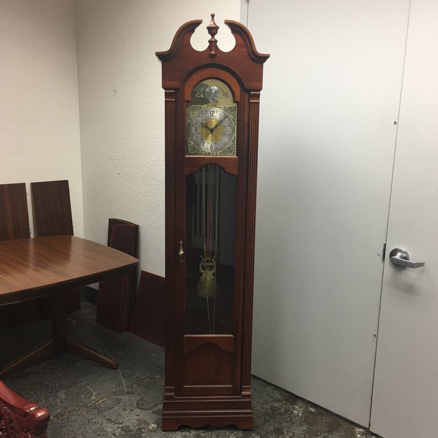 Ridgeway Tempus Fugit Colonial Style Grandfather Clock Chairish