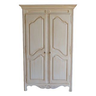 Ethan Allen Country French Painted Armoire For Sale