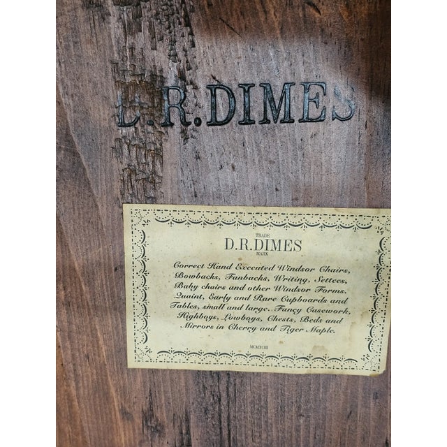 Share Set of 6 d.r. DImes Bow Back Windsor Chairs Bench Made For Sale - Image 9 of 10