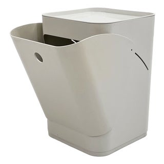 White Laundry Bin by Anna Castelli for Kartell, 1970s For Sale