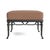 Contemporary Brown Jordan Calcutta Ottoman, Textured Pewter frame with Fusion Clay fabric For Sale - Image 3 of 11