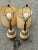 1960s Mid-Century Drip Pottery Table Lamps With Shades - a Pair For Sale In Los Angeles - Image 6 of 12