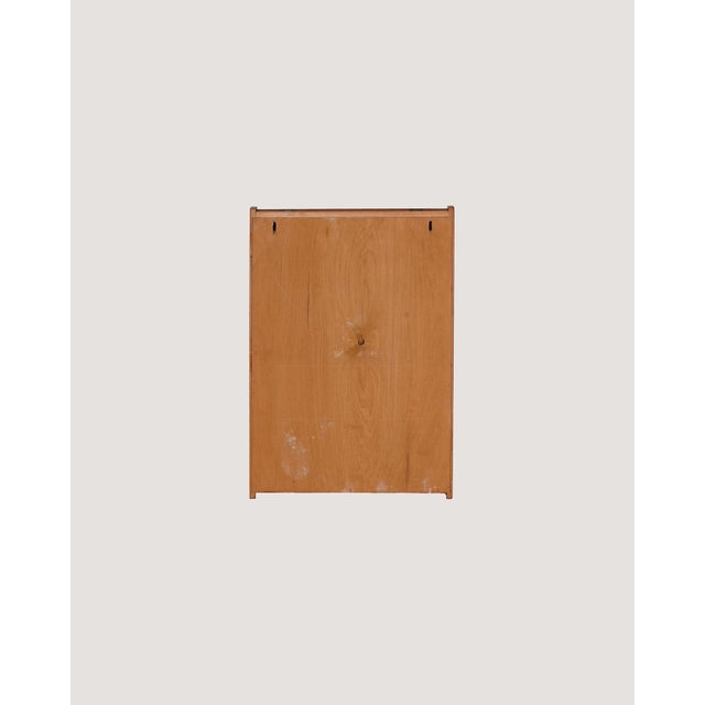 Brown Scandinavian Teak Wall Mirror with Storage Compartment, 1960s For Sale - Image 8 of 9