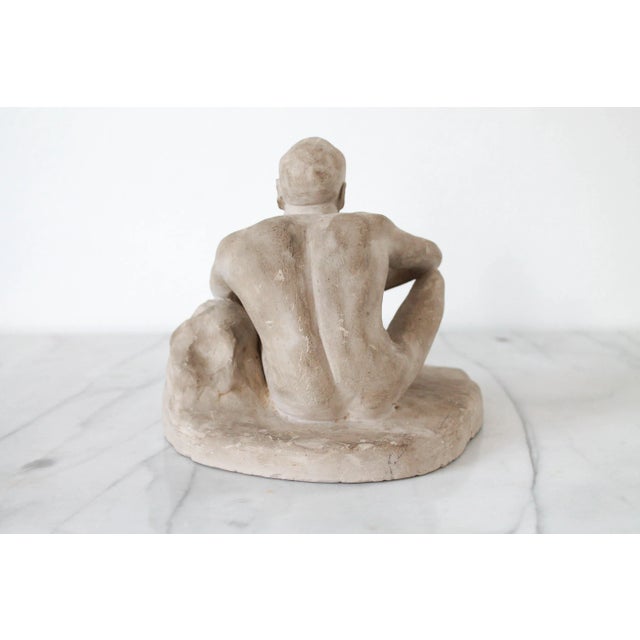 1950s 1950"s Seated Nude Figural Sculpture For Sale - Image 5 of 12