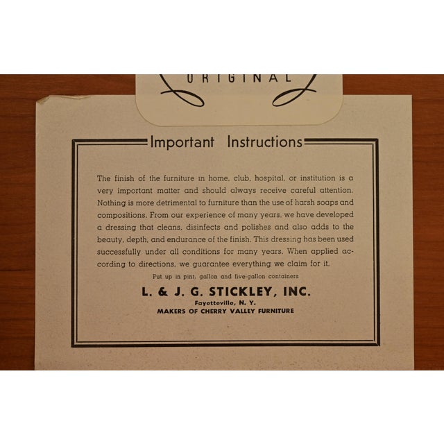 L. & J. G. Stickley Georgian Cherry Wood Bureau With Drop Front Secretary Desk and Bookcase Hutch For Sale - Image 10 of 14