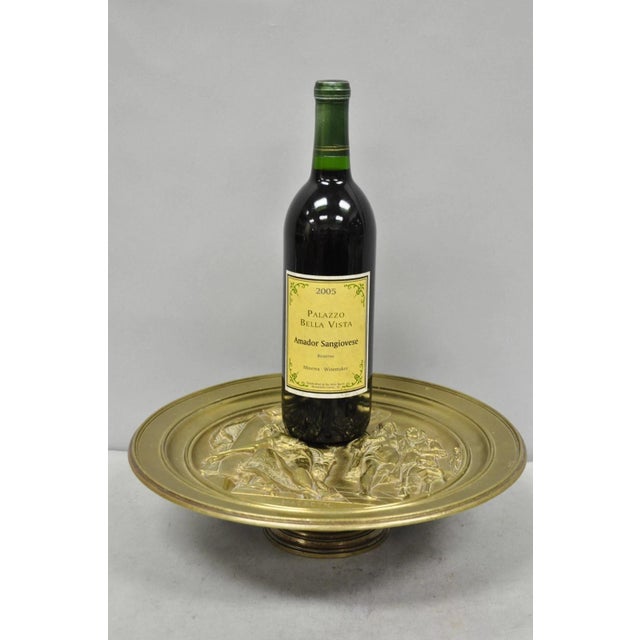 19th Century Emile Louis Picault Macbeth Bronze Relief Pedestal Compote Tazza Dish For Sale - Image 18 of 18