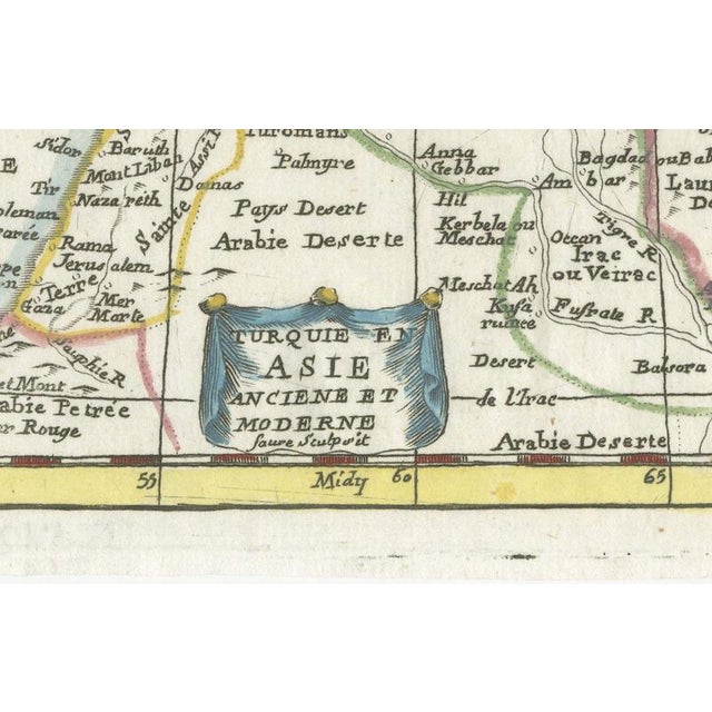18th Century Antique Map of Turkey in Asia, Armenia and Mesopotamia, 1760 For Sale - Image 5 of 12
