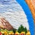Blooming Valley & Snow Peak - Hand-Embroidered Wall Art For Sale - Image 10 of 14