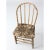 Antique 19th century spindle back chair featuring a graceful bow back silhouette and classic turned spindles. The cream...