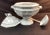White Red Cliff Soup Tureen With Ladle and Lid For Sale - Image 8 of 12
