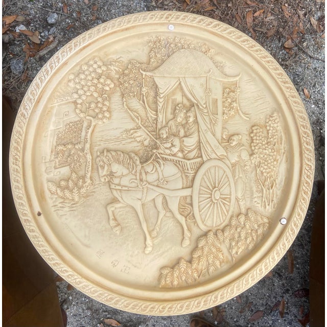 Hollywood Regency Mid Century Italian Hand Carved Celluloid Table For Sale - Image 3 of 12