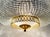 Vintage Regency Chandelier in Brass, Crystal by Kalmar for Orrefors, 1970s For Sale - Image 6 of 11