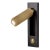 Black Contemporary Black Bronze With English Brass Led Dock Button Reading Light For Sale - Image 8 of 8