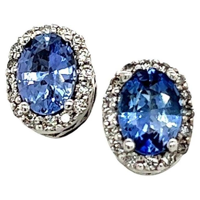 Natural Sapphire Diamond Earrings 14k Gold 1.73 TCW Certified $3,950 121272 Nothing says, “I Love you” more than Diamonds...