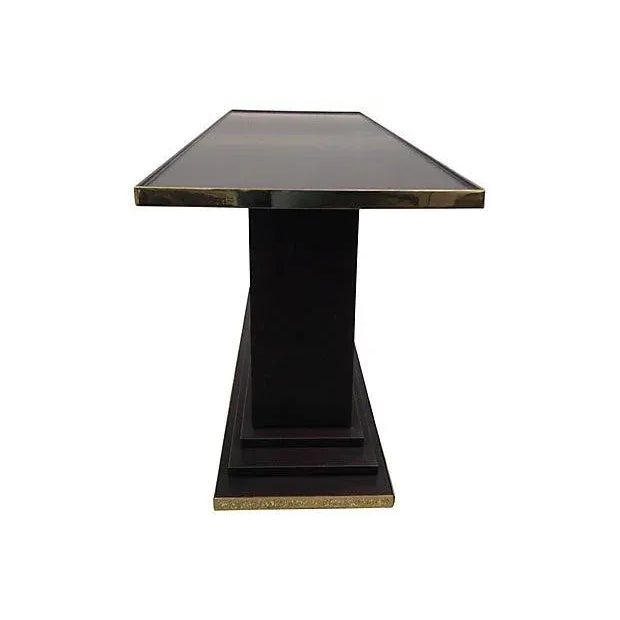 Art Deco C. 1970's-80's Trouvailles Art Deco Step Tiered Console For Sale - Image 3 of 10