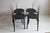 Black Italian Delfina Dining Chairs by Giuseppe Raimondi for Tetide, 1987, Set of 4 For Sale - Image 8 of 14