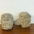 Tan Mid 19th Century Two Carved Mayan Deity Limestone Architectural Carvings or Elements For Sale - Image 8 of 13