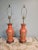 Burnt Orange 1950s Pair of Chinese Gilt Vase Lamps by Marbro Lamp Co. For Sale - Image 8 of 11