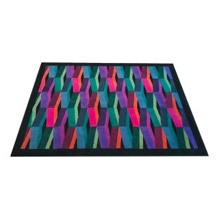 Vintage Italian Wool Rug by Missoni for T&J Vestor, 1980s For Sale