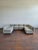 1980s "Ganging" Elysée modular sectional sofa by Steelcase in original warm multicolor speckled tweed. A timeless and...