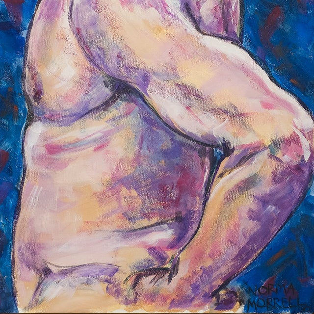 1990s Male Nude Figure Reaching Beyond - Norma Ann Morrell, C. 1990 For Sale - Image 5 of 10
