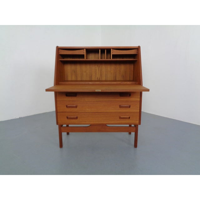 Dyrlund Danish Teak Secretaire from Dyrlund, 1960s For Sale - Image 4 of 18