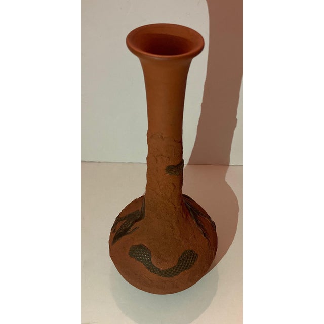 Antique Japanese Meiji Tokoname Vase For Sale - Image 4 of 8