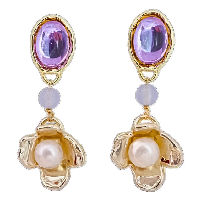 Lilac Earrings, A Pair For Sale