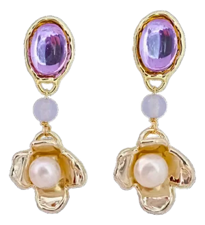 Lilac Earrings, A Pair