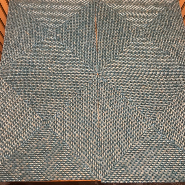 Kim Seybert Hand-Beaded Placemat Set of 8 in Coastal Blue-Green For Sale In Nantucket - Image 6 of 11