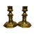 1970s Vintage Georgian Style Pair of Solid Brass 7.25” Candlesticks Octagonal Base A3. For Sale - Image 5 of 8