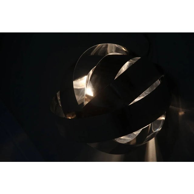 Vintage Curved Steel Table Lamp For Sale - Image 4 of 6