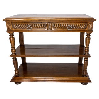 Late 19th Century French Baluster Console with Marble Top For Sale