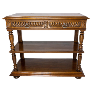 Late 19th Century French Baluster Console with Marble Top
