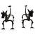 Mod Dragon Andirons in Wrought Iron, 1940s, Set of 2 For Sale - Image 3 of 18